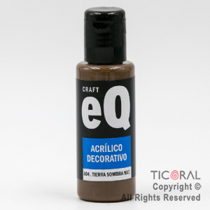 ACRIL.DECOR.EQ 804 TIERRA SOMBRA NATURAL 50ML X 6 UNIDADES